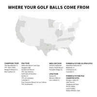 Насловот за голф топки за голф, претходна генерација, користена, квалитет на АААА, пакет