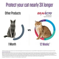 Тематски раствор на Бравекто за мачки, 2,6-6. lbs