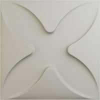 Ekena Millwork 7 8 W 7 8 H Остин Ендурал Декоративен 3Д wallиден панел, ултраковер сатенски цвет бело