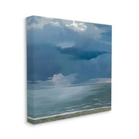 Tuphely Industries мрачен облак плажа пастелно сино кафеаво сликарско сликарство wallидна уметност дизајн од Кетрин Ловел, 36