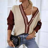 Обичен женски џемпер од џиколилилили, женски палто за џемпери, жени есен и зима на врвот на женската надворешна облека на дозвола