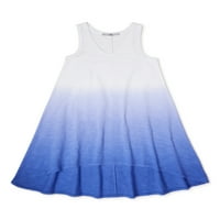 Срцев фустан со натопи за боење на девојчињата, со големина 4-16