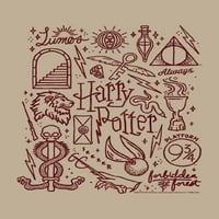 Графичка маица на Хари Потер Момци, 2-пакет, големини 4-18