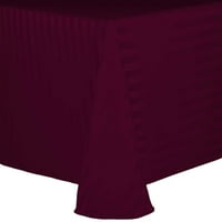 Крајна Текстилна Сатенска Лента Овална Покривка за Маса - За Домашни Трпезариски Маси, Црвена Малина
