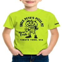 Фортнит момчиња чичко Пит Пица јама графичка маица големини 8-18