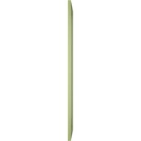 Ekena Millwork 12 W 79 H TRUE FIT PVC SINGE PALLEY HERRINGBONE модерен стил фиксни ролетни за монтирање, мов зелена