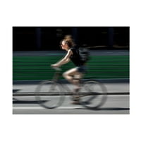 Случајна велосипедист на Брајан Карсон без верзија за замаглување на бојата 'платно уметност
