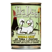 Tiki Dog Kohala luau ahi Tuna & Chicken Wet Dog Food, 14. Оз. Лименки